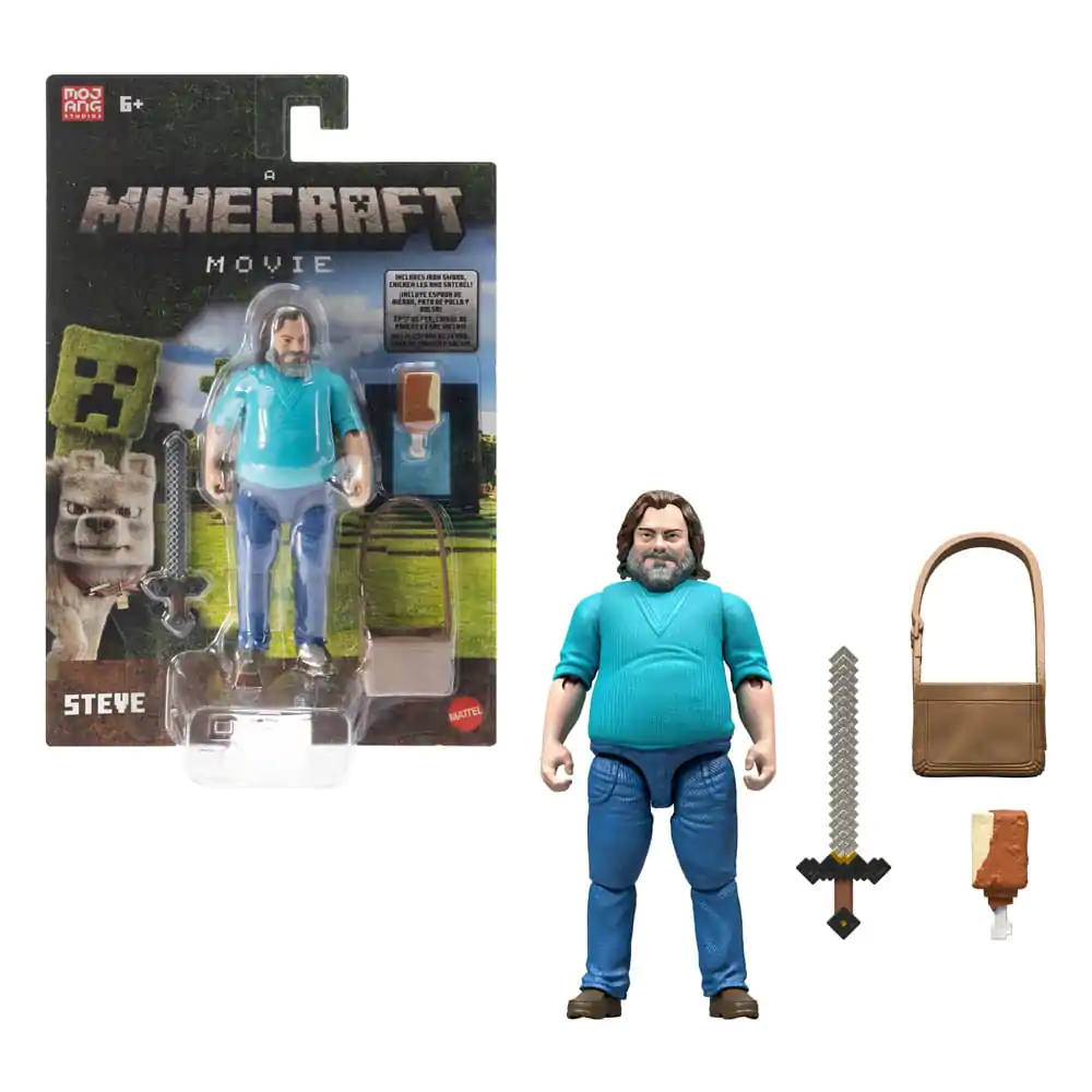 A Minecraft Movie Steve akciófigura 10 cm termékfotó