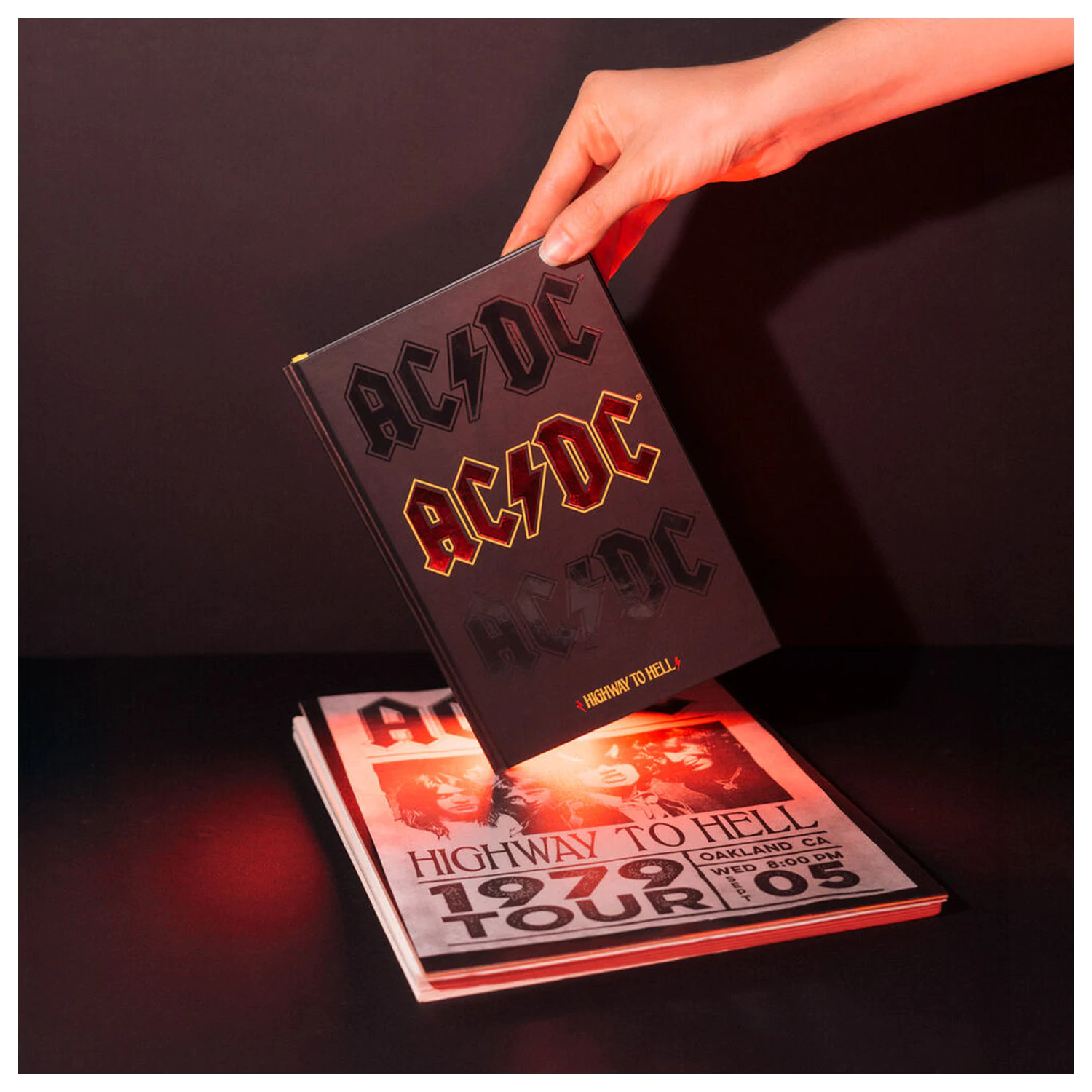 AC/DC A5 jegyzetfüzet termékfotó