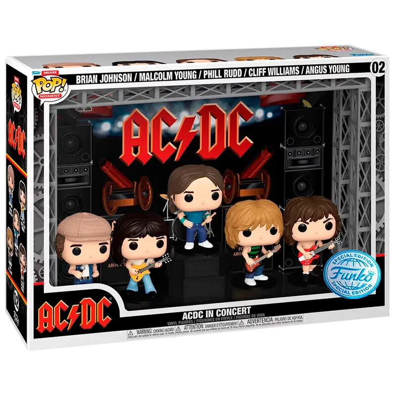AC/DC Funko POP! Moments DLX Vinyl AC/DC in Concert 5 db-os figura csomag 9 cm termékfotó