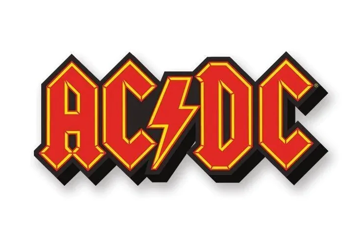 AC/DC Logo Chunky Magnet termékfotó