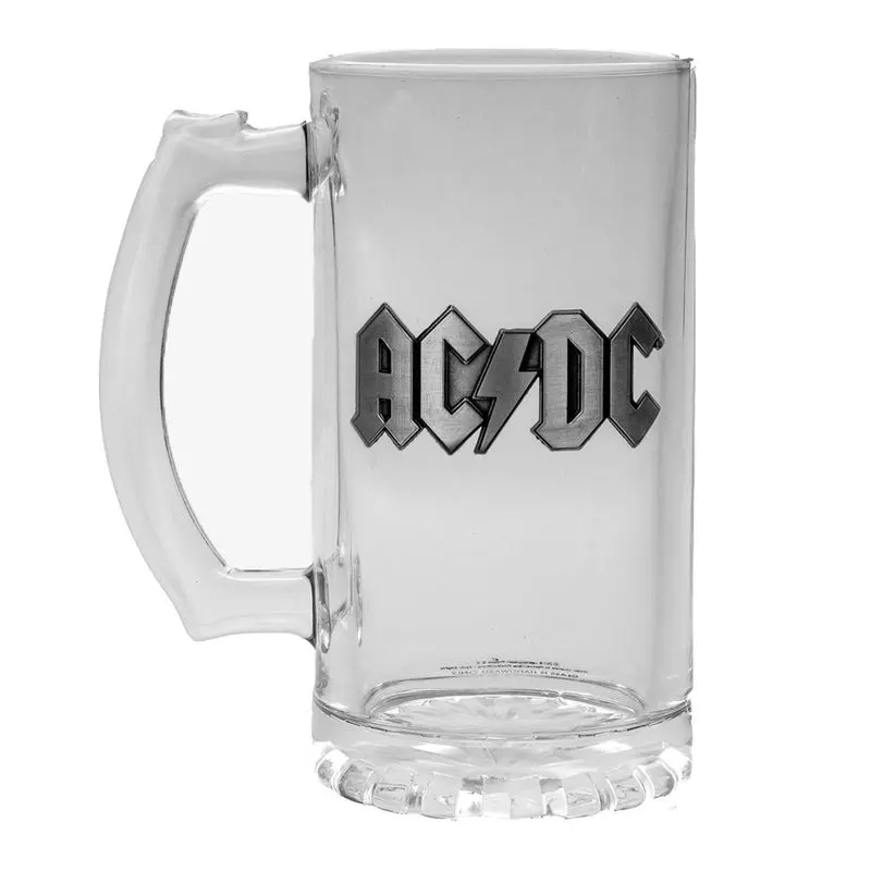 AC/DC magas falú átlátszó bögre termékfotó
