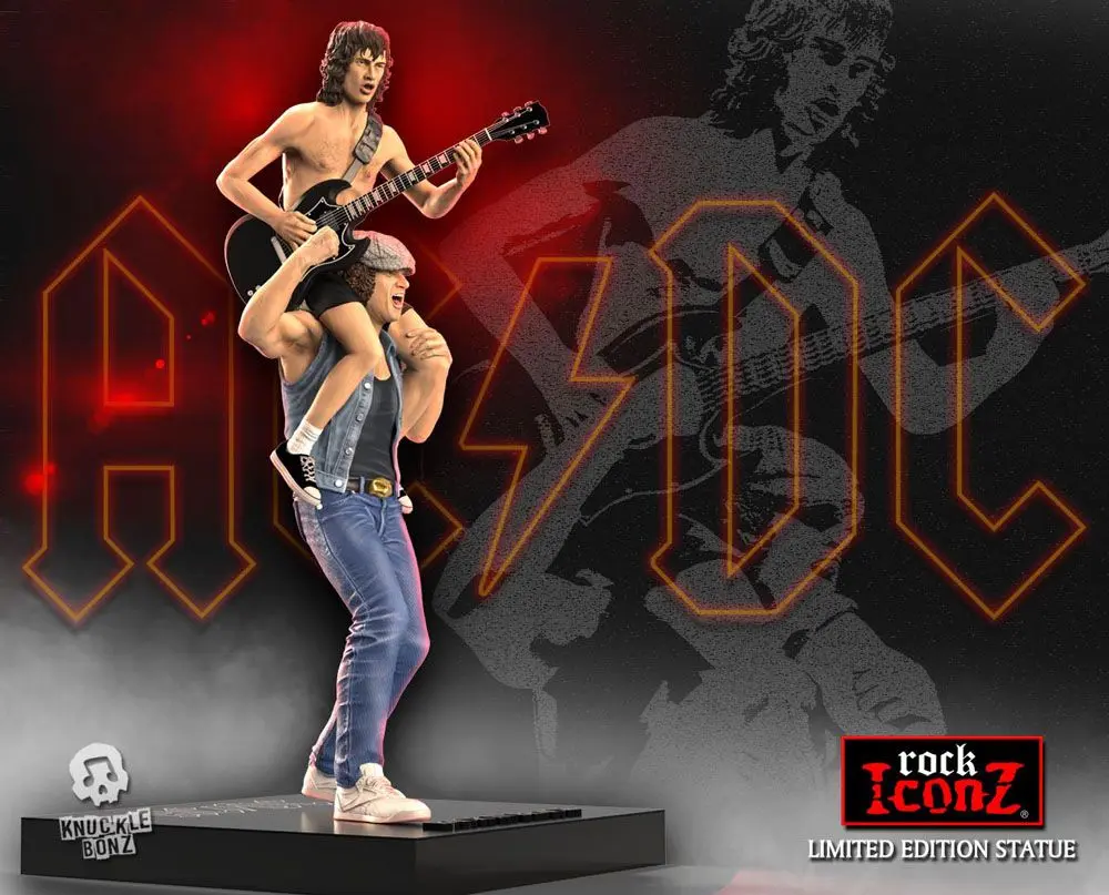 AC/DC Rock Iconz 1/9 Angus &amp; Brian szobor figura 27 cm termékfotó