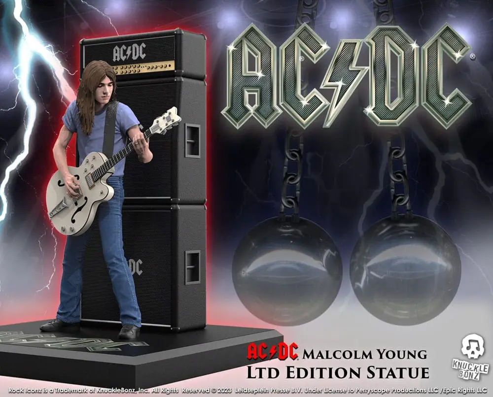 AC/DC Rock Iconz Malcolm Young II szobor figura 23 cm termékfotó