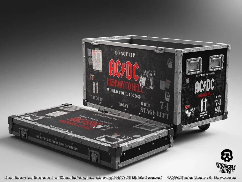 AC/DC Rock Ikonz On Tour Highway to Hell Road Case + Stage Backdrop termékfotó