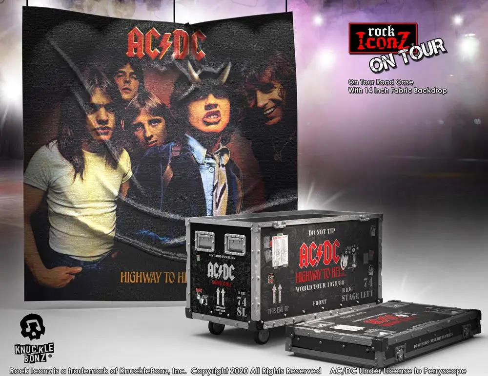 AC/DC Rock Ikonz On Tour Highway to Hell Road Case + Stage Backdrop termékfotó
