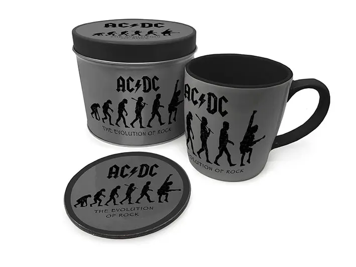 AC/DC The Evolution of Rock bögre poháralátéttel termékfotó