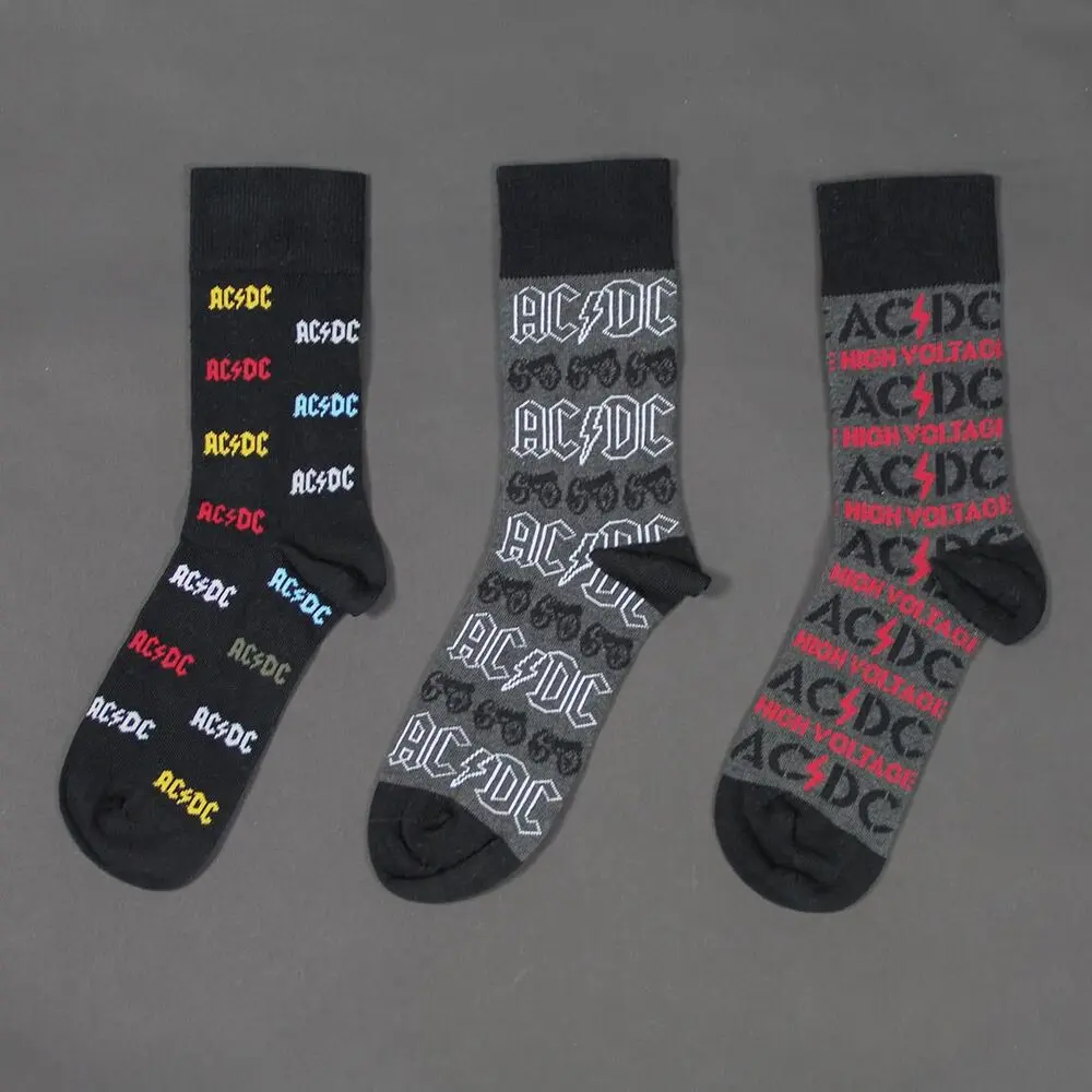 ACDC 3db-os férfi zoknicsomag termékfotó