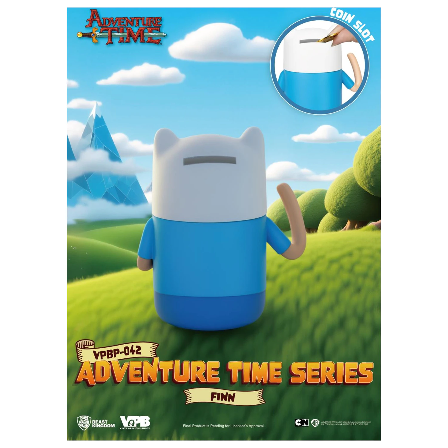 Adventure Time Finn Vinyl persely figura 11.6cm termékfotó