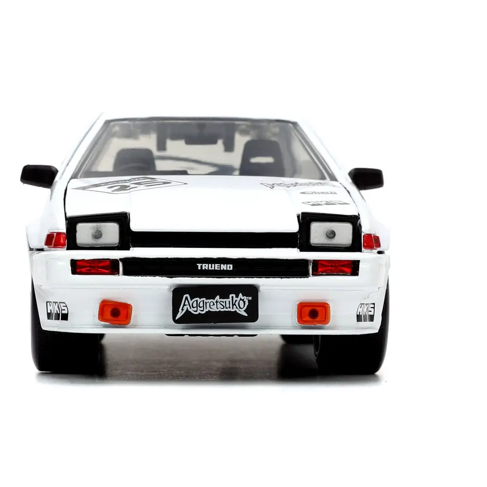 Aggretsuko Hollywood Rides Diecast Model 1/24 1986 Toyota Trueno és Aggretsuko figura termékfotó
