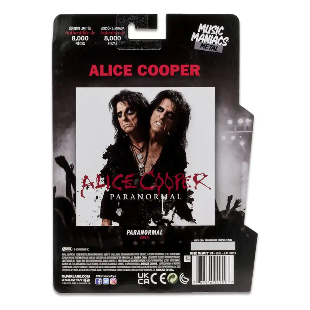 Alice Cooper Metal Music Maniacs Alice Cooper akciófigura 15 cm termékfotó