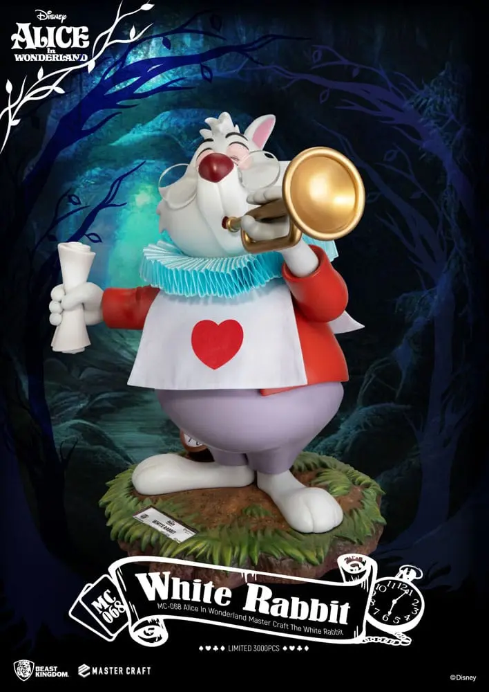 Alice Csodaországban Master Craft The White Rabbit szobor figura 36 cm termékfotó