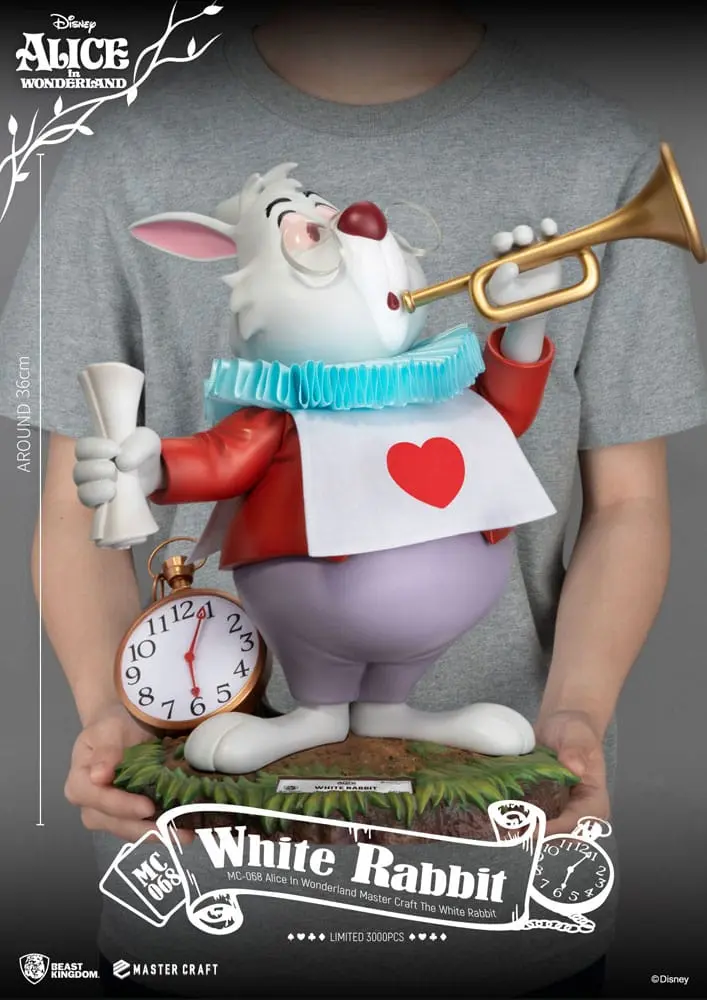 Alice Csodaországban Master Craft The White Rabbit szobor figura 36 cm termékfotó