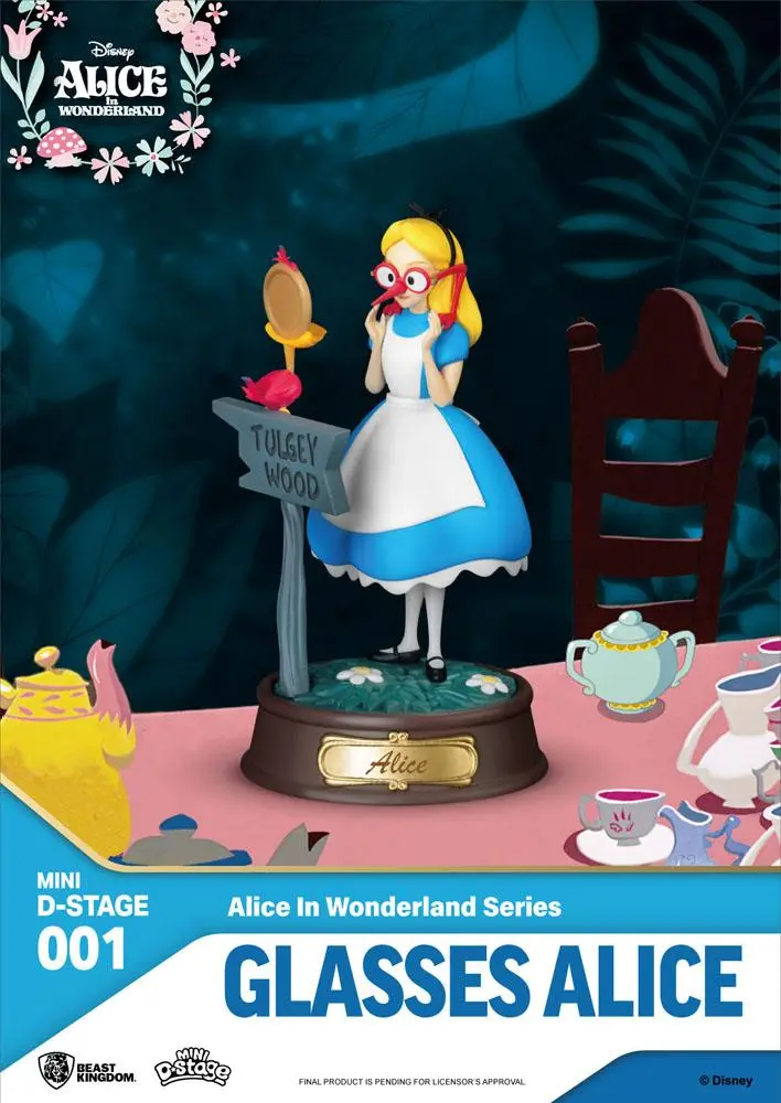Alice Csodaországban Mini Diorama Stage szobor figura csomag 6db-os 10 cm termékfotó