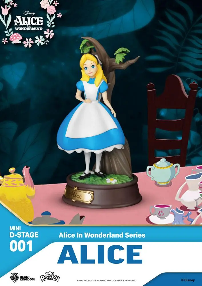 Alice Csodaországban Mini Diorama Stage szobor figura csomag 6db-os 10 cm termékfotó
