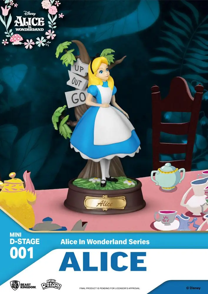 Alice Csodaországban Mini Diorama Stage szobor figura csomag 6db-os 10 cm termékfotó