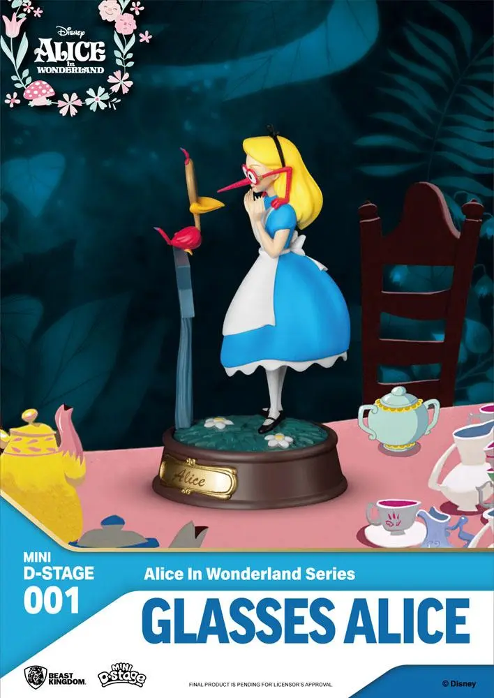 Alice Csodaországban Mini Diorama Stage szobor figura csomag 6db-os 10 cm termékfotó