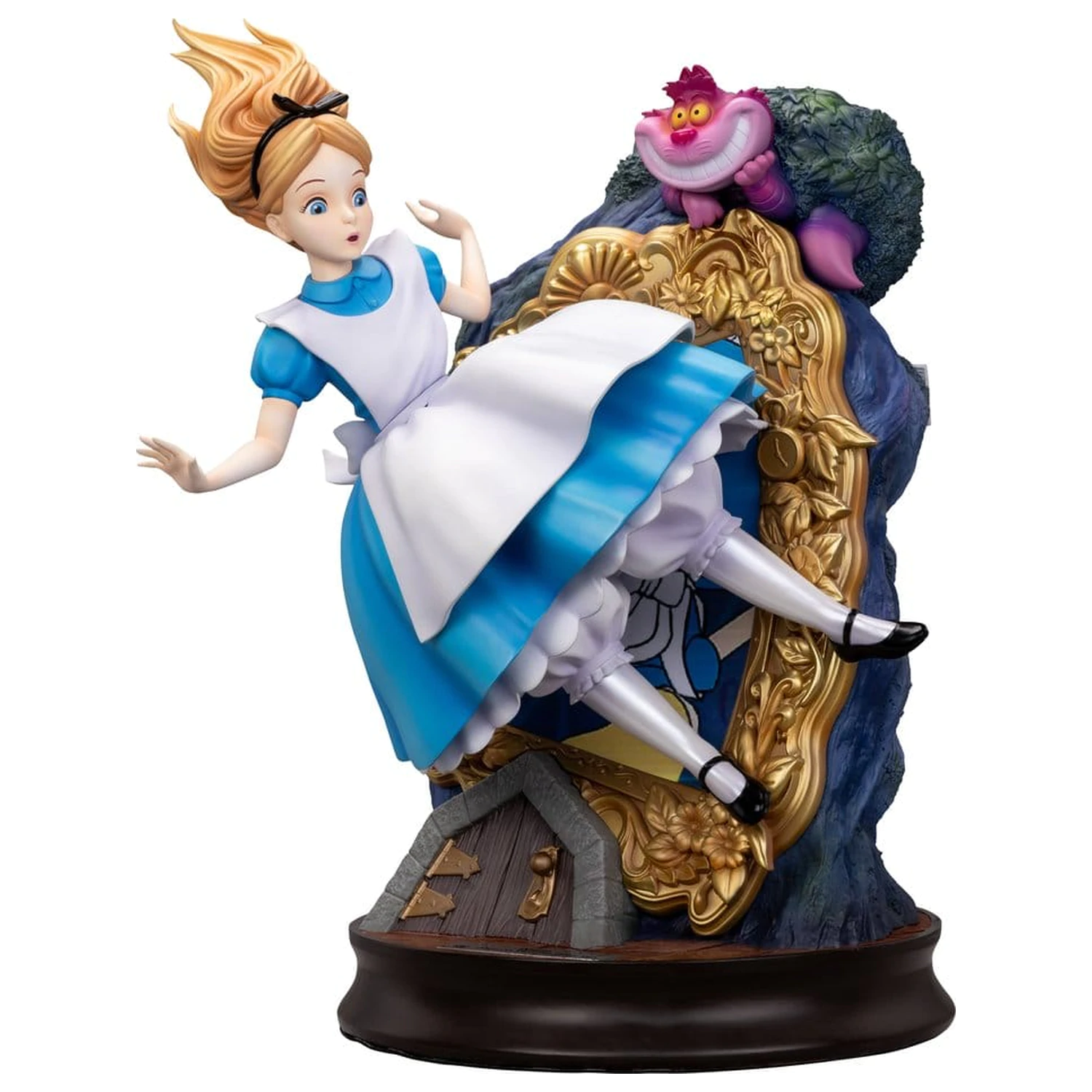 Alice in Wonderland Master Craft Alice & The Cheshire Cat szobor figura 40 cm termékfotó