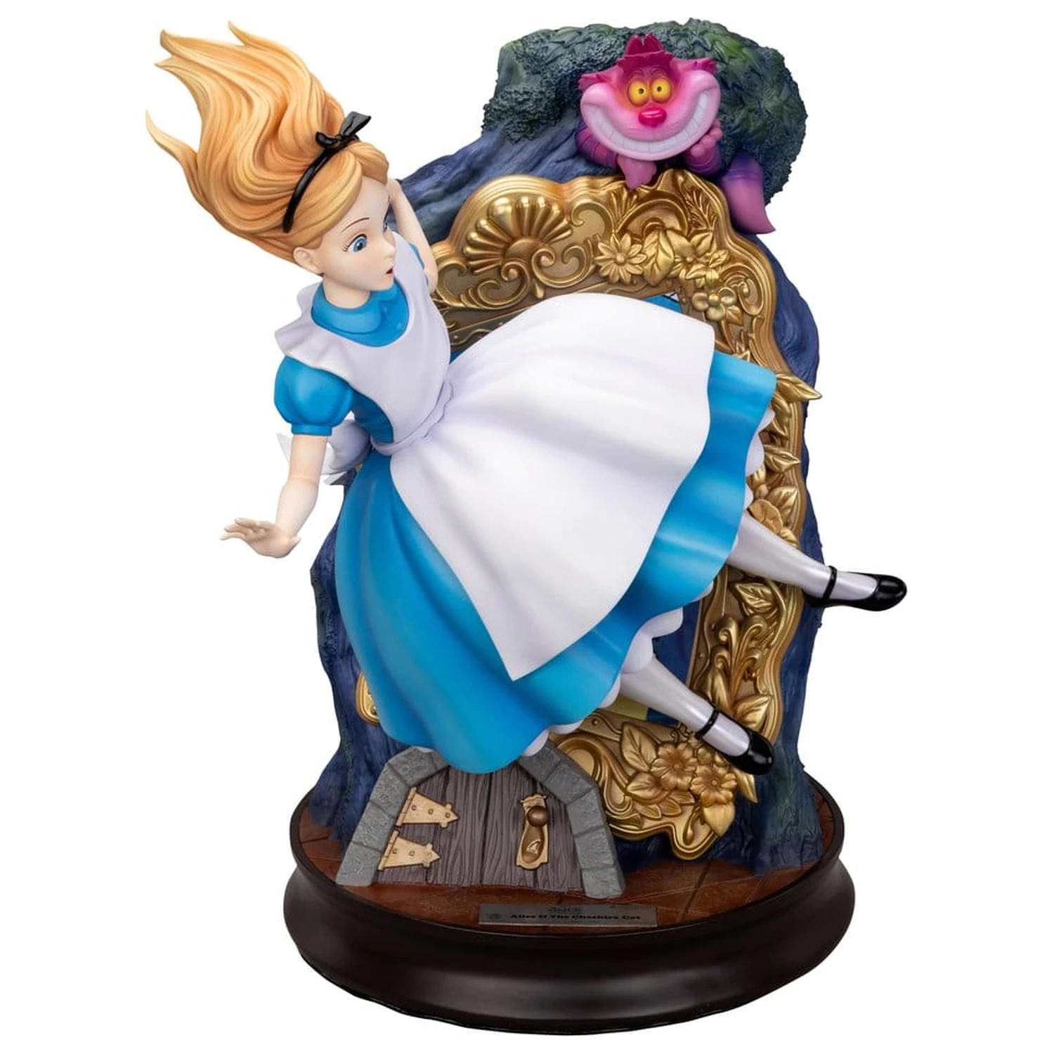 Alice in Wonderland Master Craft Alice & The Cheshire Cat szobor figura 40 cm termékfotó