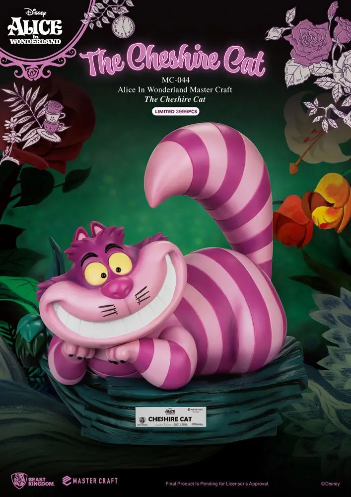 Alice In Wonderland Master Craft The Cheshire Cat szobor figura 36 cm termékfotó