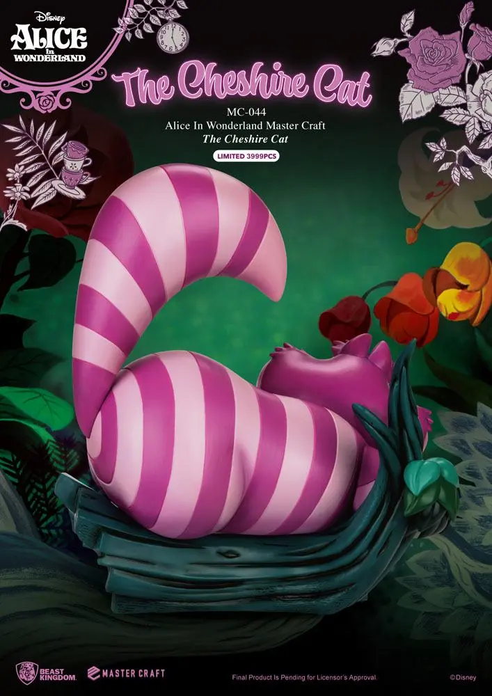 Alice In Wonderland Master Craft The Cheshire Cat szobor figura 36 cm termékfotó