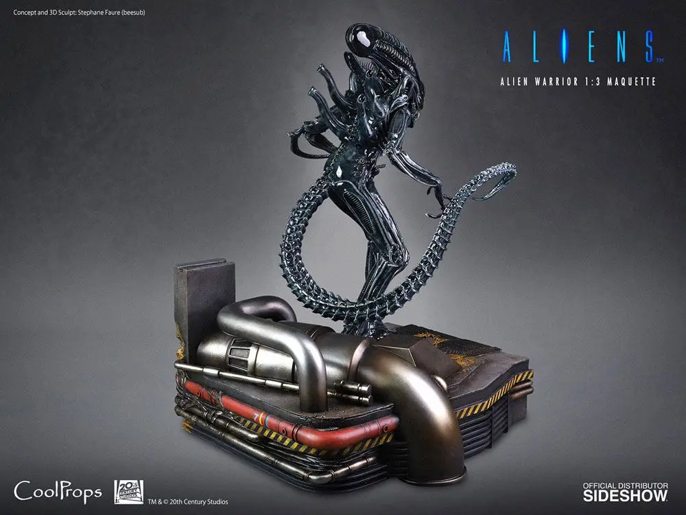 Alien 1/3 Alien Warrior Deluxe szobor figura 74 cm termékfotó