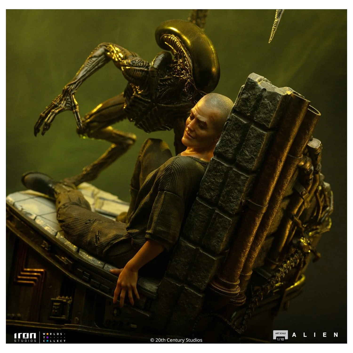 Alien 3 Art Scale 1/10 Ellen Ripley and Dog Alien szobor figura 23 cm termékfotó