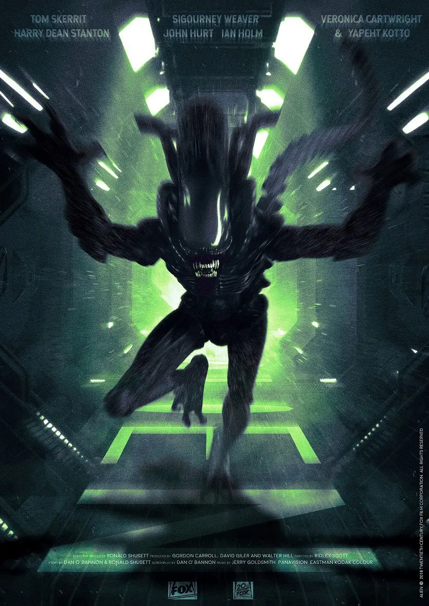 Alien Art Print Attack 42 x 30 cm termékfotó