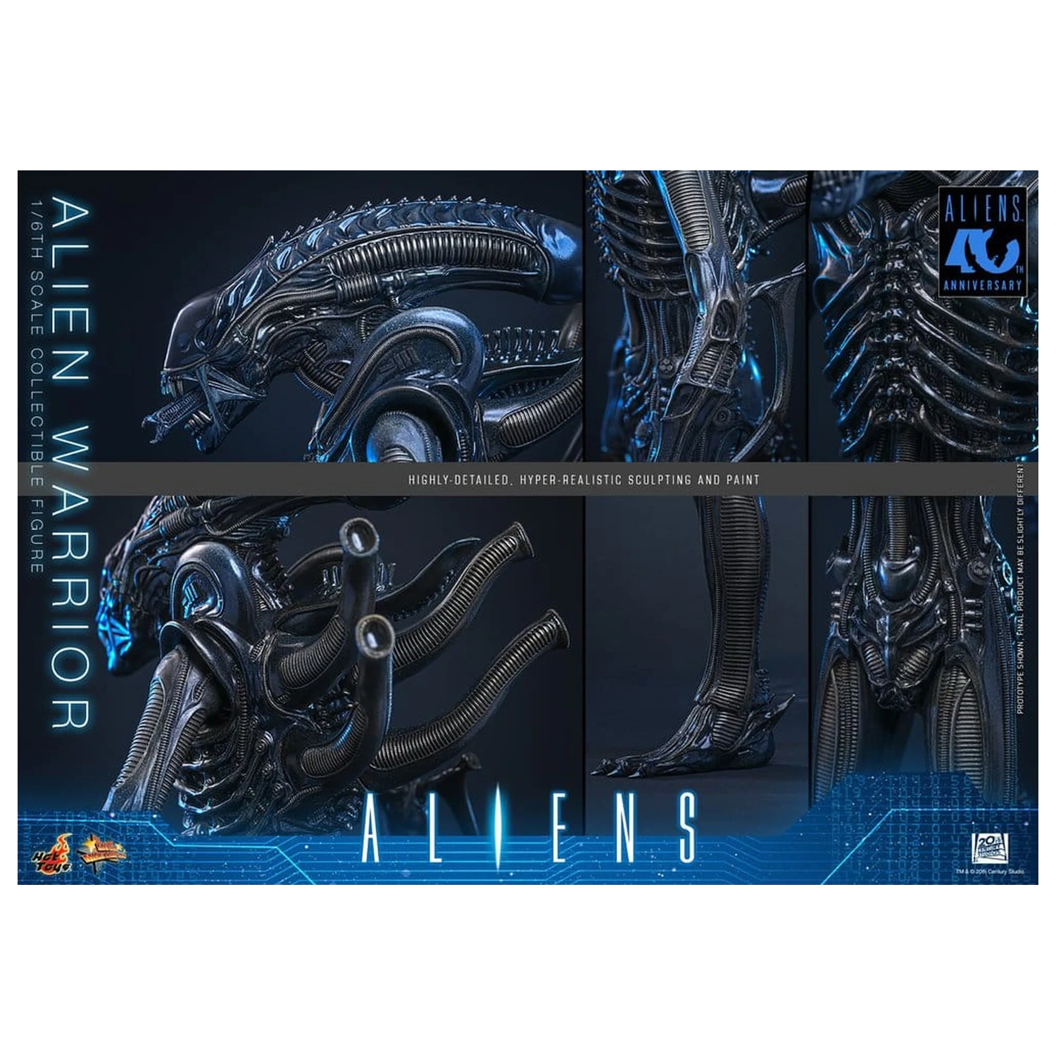 Alien Movie Masterpiece 1/6 Alien Warrior akciófigura 39 cm termékfotó