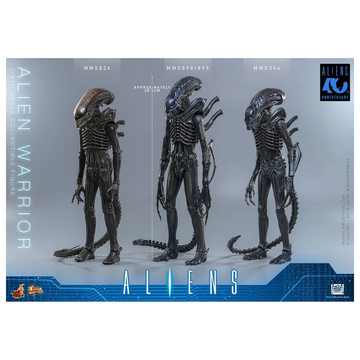 Alien Movie Masterpiece 1/6 Alien Warrior akciófigura 39 cm termékfotó