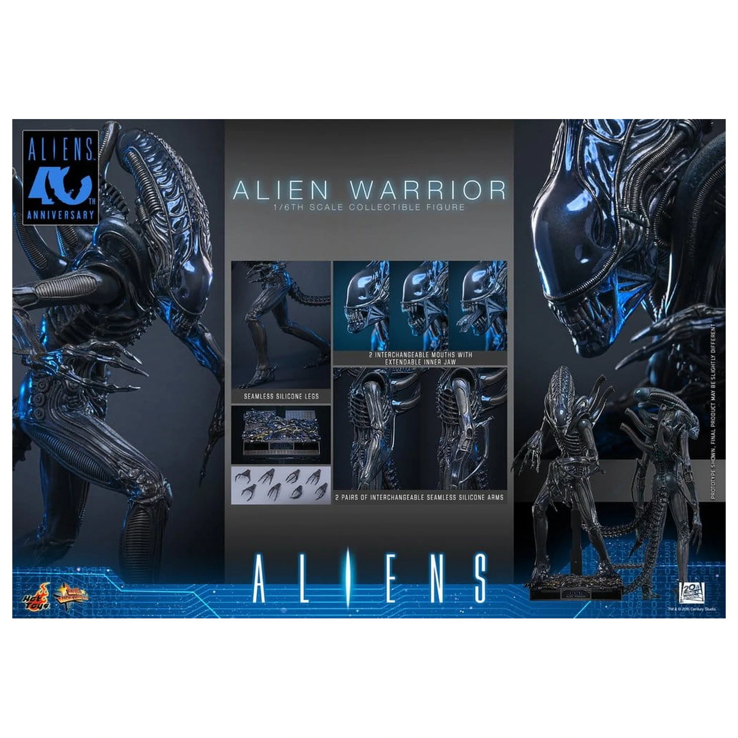 Alien Movie Masterpiece 1/6 Alien Warrior akciófigura 39 cm termékfotó