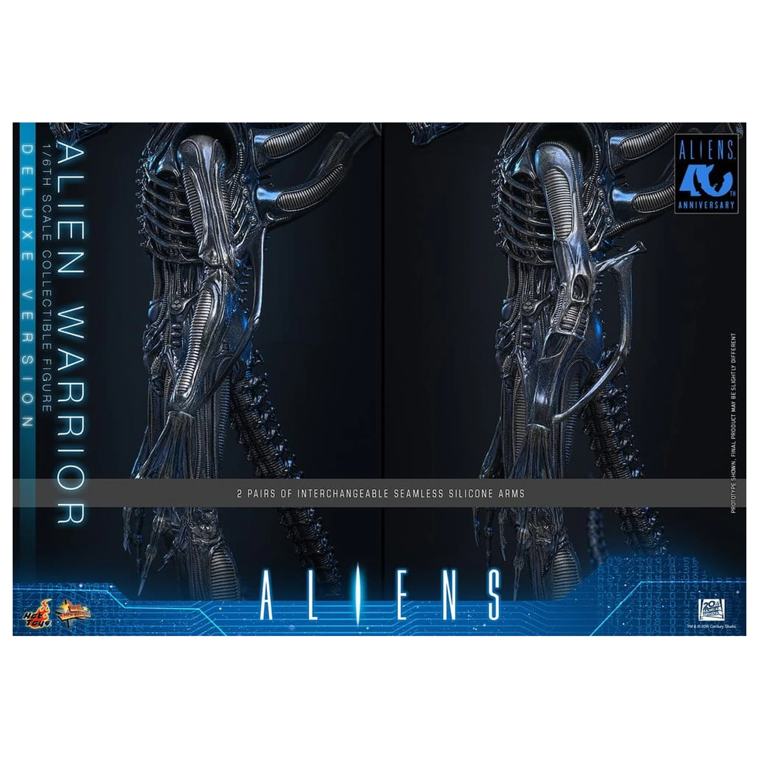 Alien Movie Masterpiece 1/6 Alien Warrior (Deluxe Version) akciófigura 39 cm termékfotó