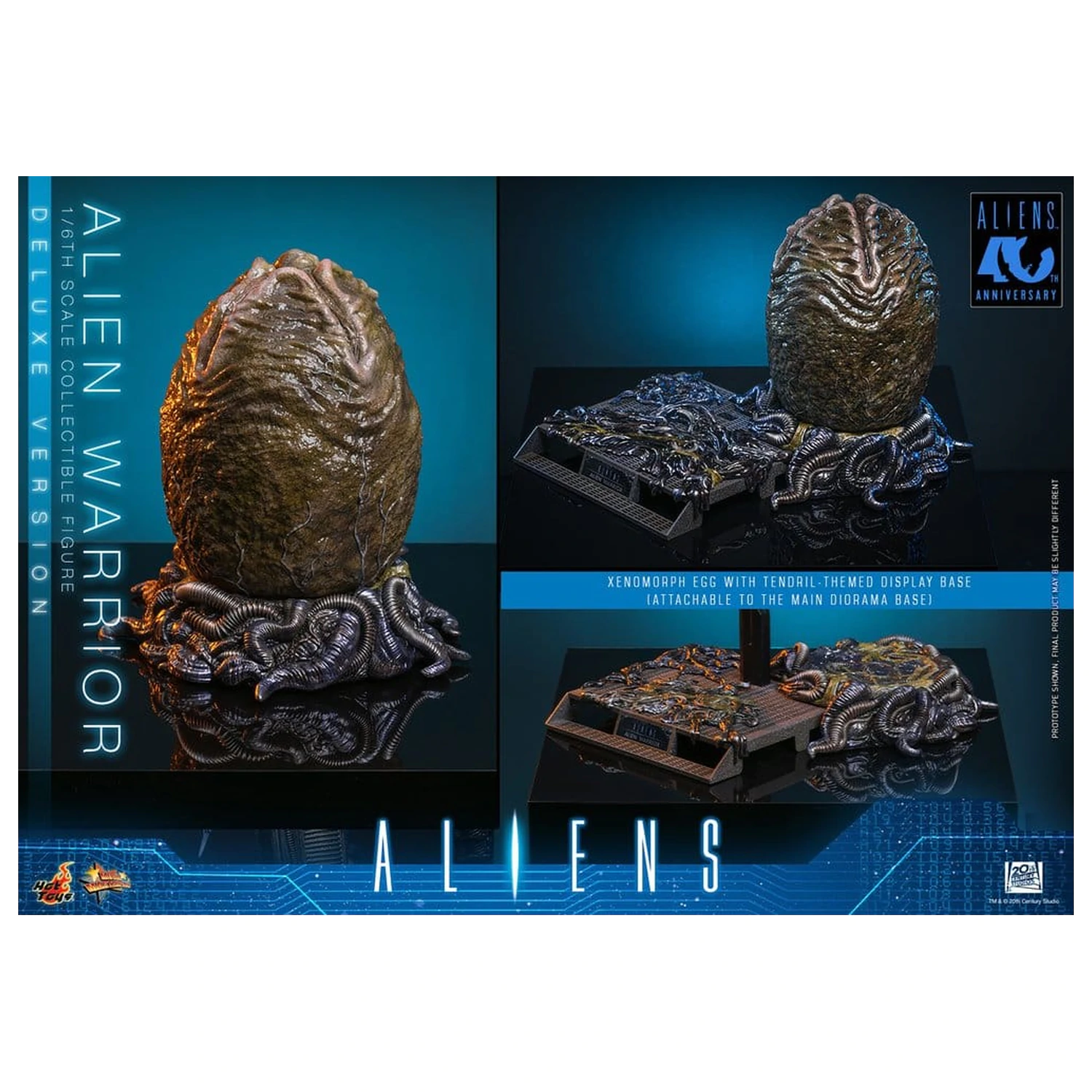 Alien Movie Masterpiece 1/6 Alien Warrior (Deluxe Version) akciófigura 39 cm termékfotó