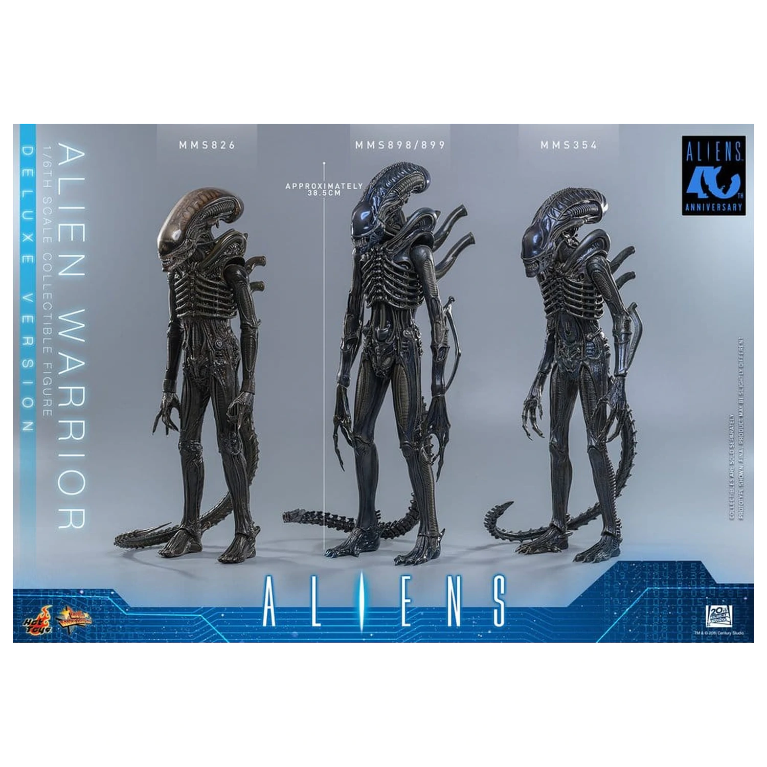 Alien Movie Masterpiece 1/6 Alien Warrior (Deluxe Version) akciófigura 39 cm termékfotó