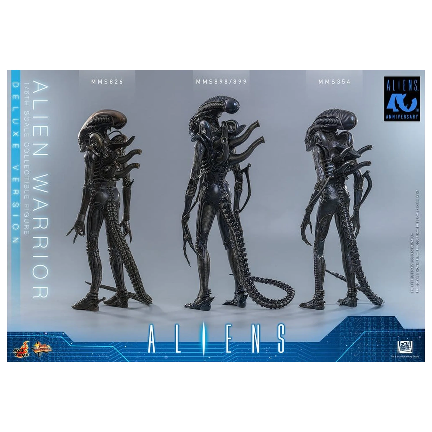 Alien Movie Masterpiece 1/6 Alien Warrior (Deluxe Version) akciófigura 39 cm termékfotó