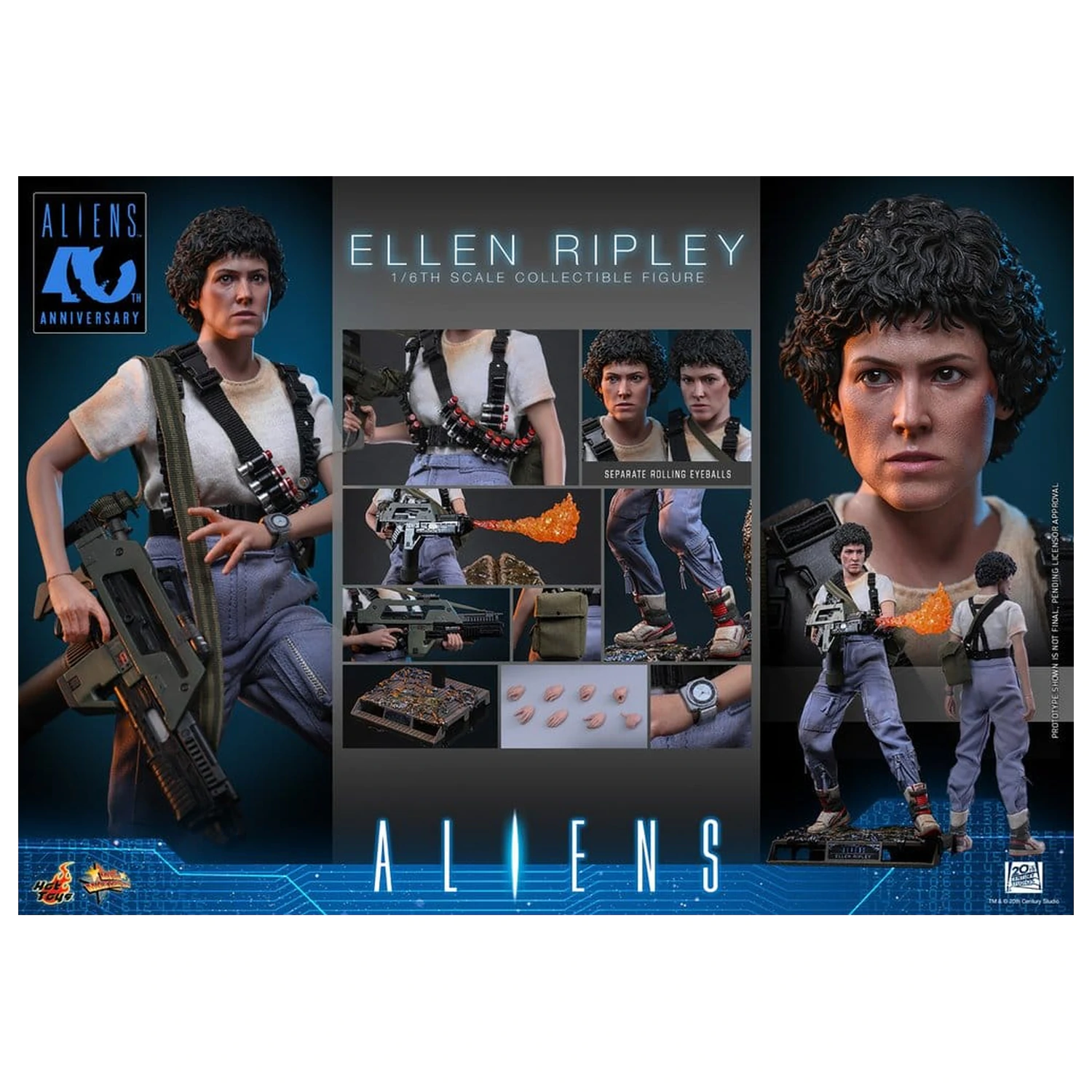 Alien Movie Masterpiece 1/6 Ellen Ripley akciófigura 30 cm termékfotó