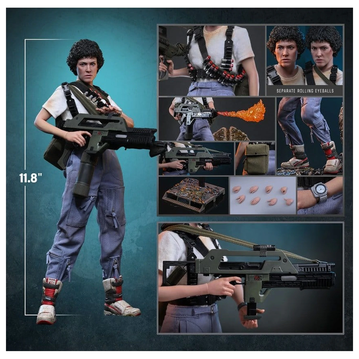 Alien Movie Masterpiece 1/6 Ellen Ripley akciófigura 30 cm termékfotó