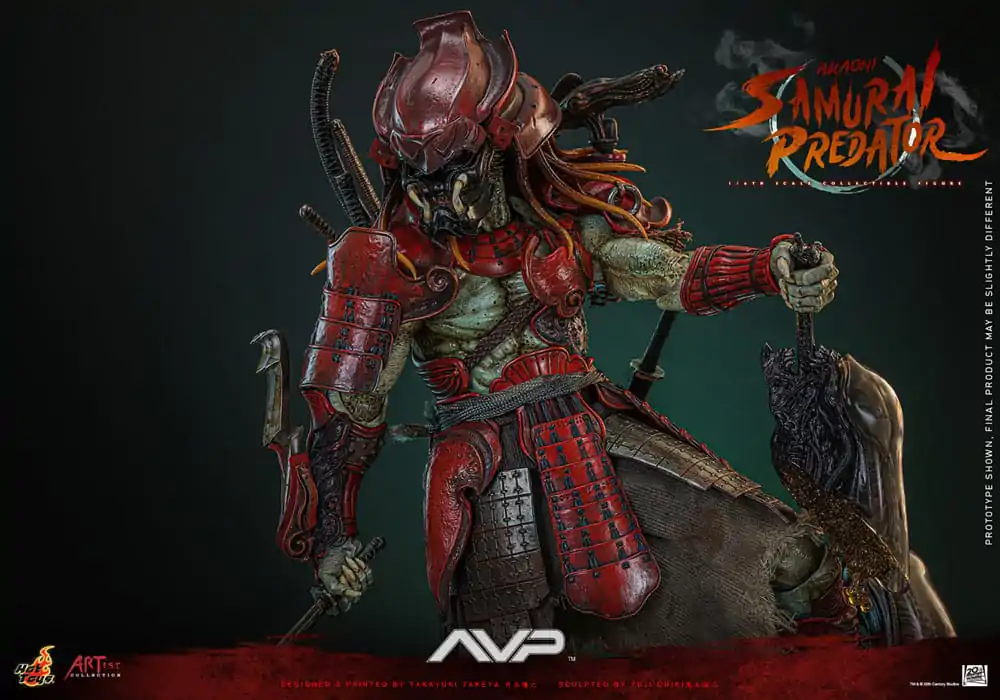 Alien vs. Predator Artist Collection akciófigura 1/6 Akaoni Samurai Predator 35 cm termékfotó