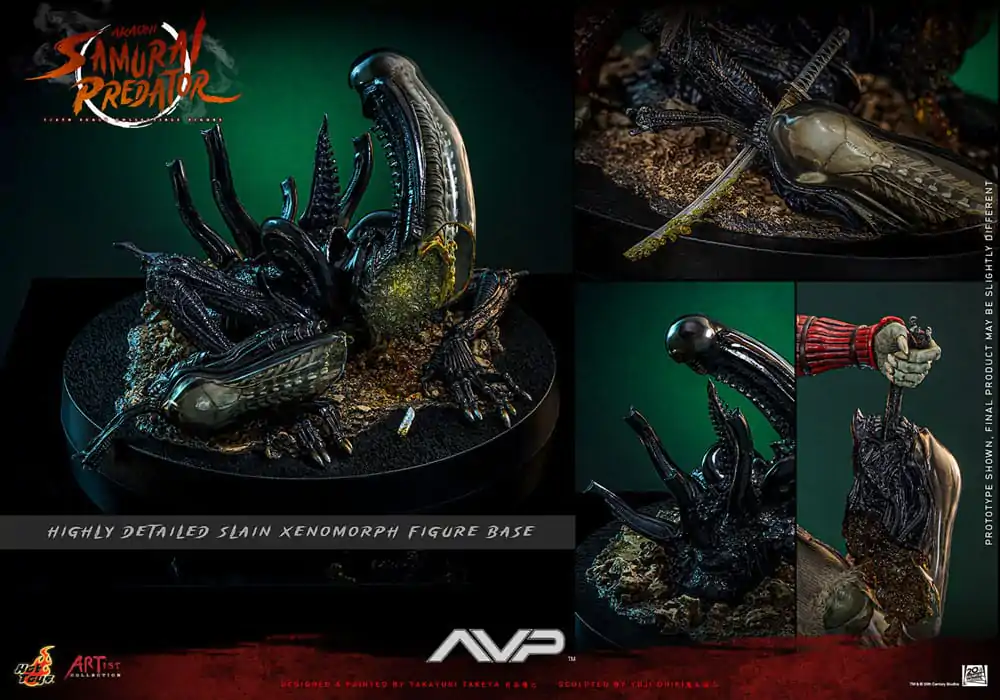 Alien vs. Predator Artist Collection akciófigura 1/6 Akaoni Samurai Predator 35 cm termékfotó