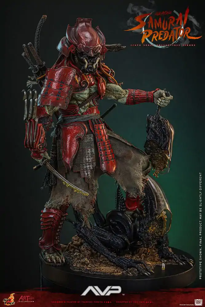 Alien vs. Predator Artist Collection akciófigura 1/6 Akaoni Samurai Predator 35 cm termékfotó