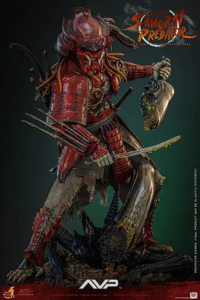 Alien vs. Predator Artist Collection akciófigura 1/6 Akaoni Samurai Predator 35 cm termékfotó