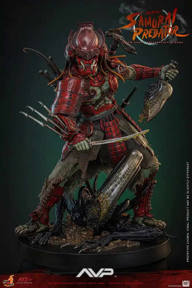 Alien vs. Predator Artist Collection akciófigura 1/6 Akaoni Samurai Predator 35 cm termékfotó