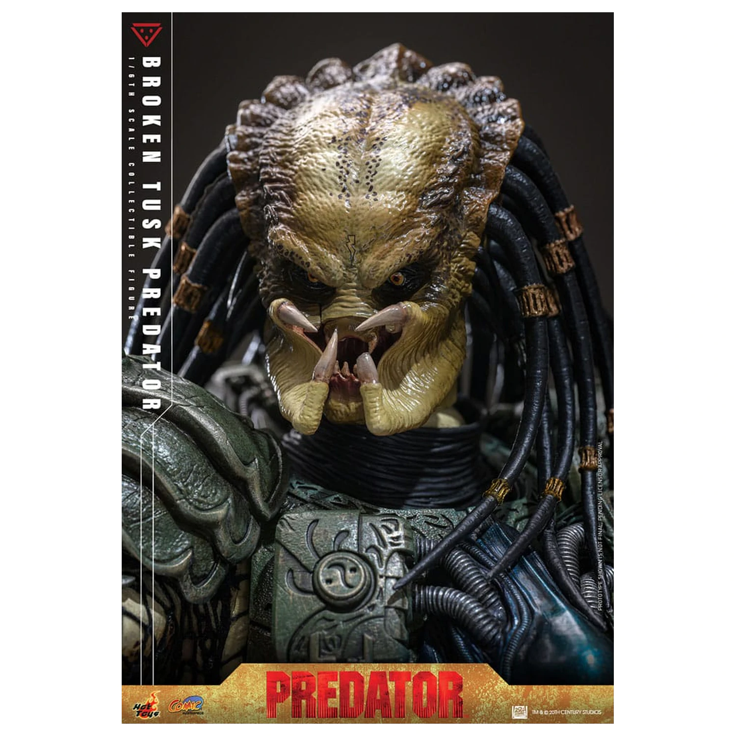 Alien vs. Predator Comic Masterpiece  1/6 Broken Tusk Predator akciófigura35 cm termékfotó