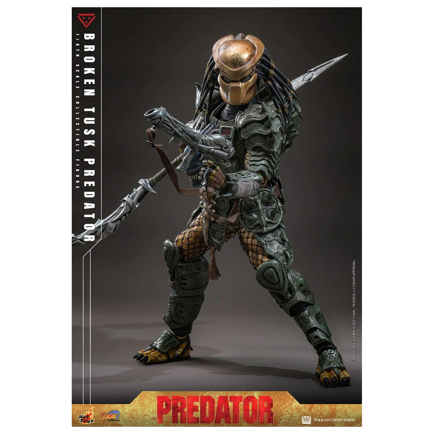 Alien vs. Predator Comic Masterpiece  1/6 Broken Tusk Predator akciófigura35 cm termékfotó