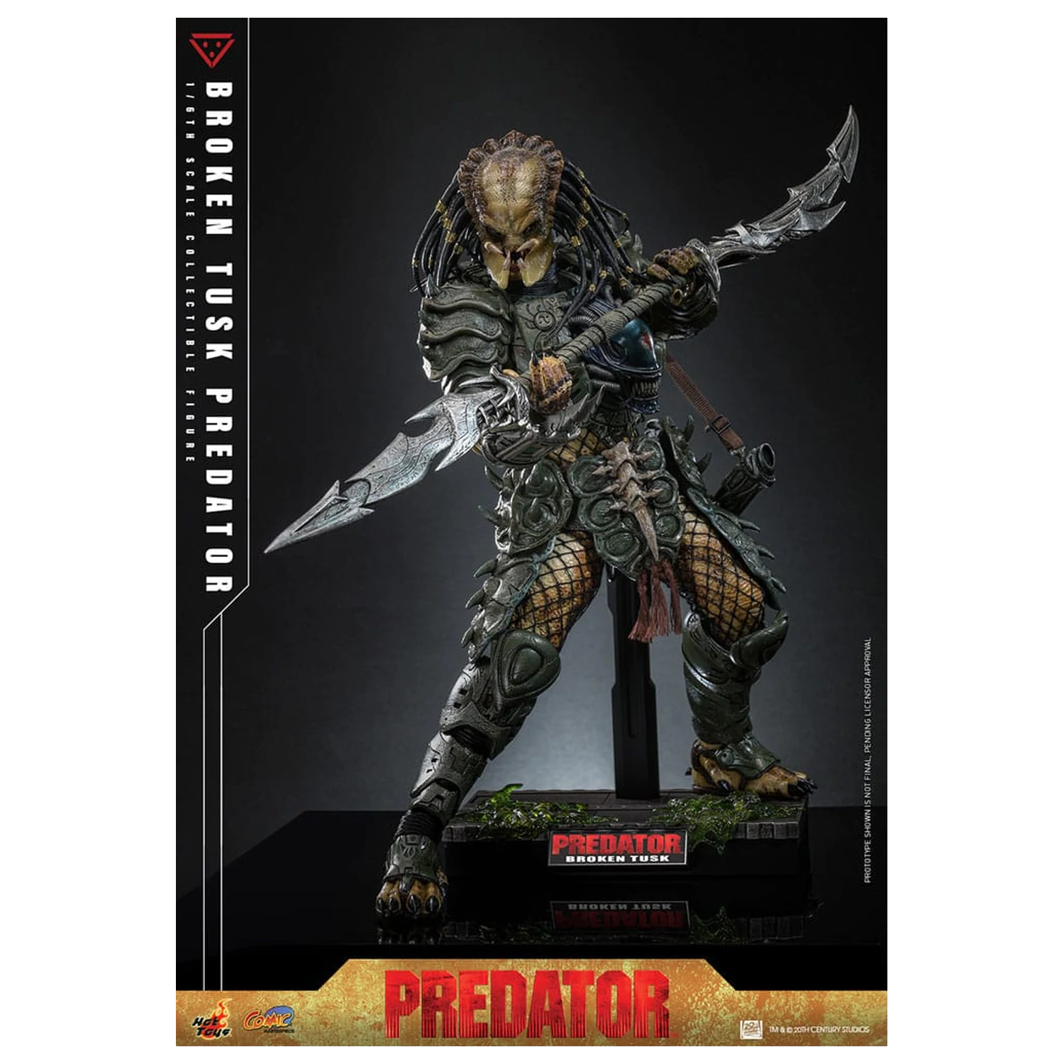 Alien vs. Predator Comic Masterpiece  1/6 Broken Tusk Predator akciófigura35 cm termékfotó