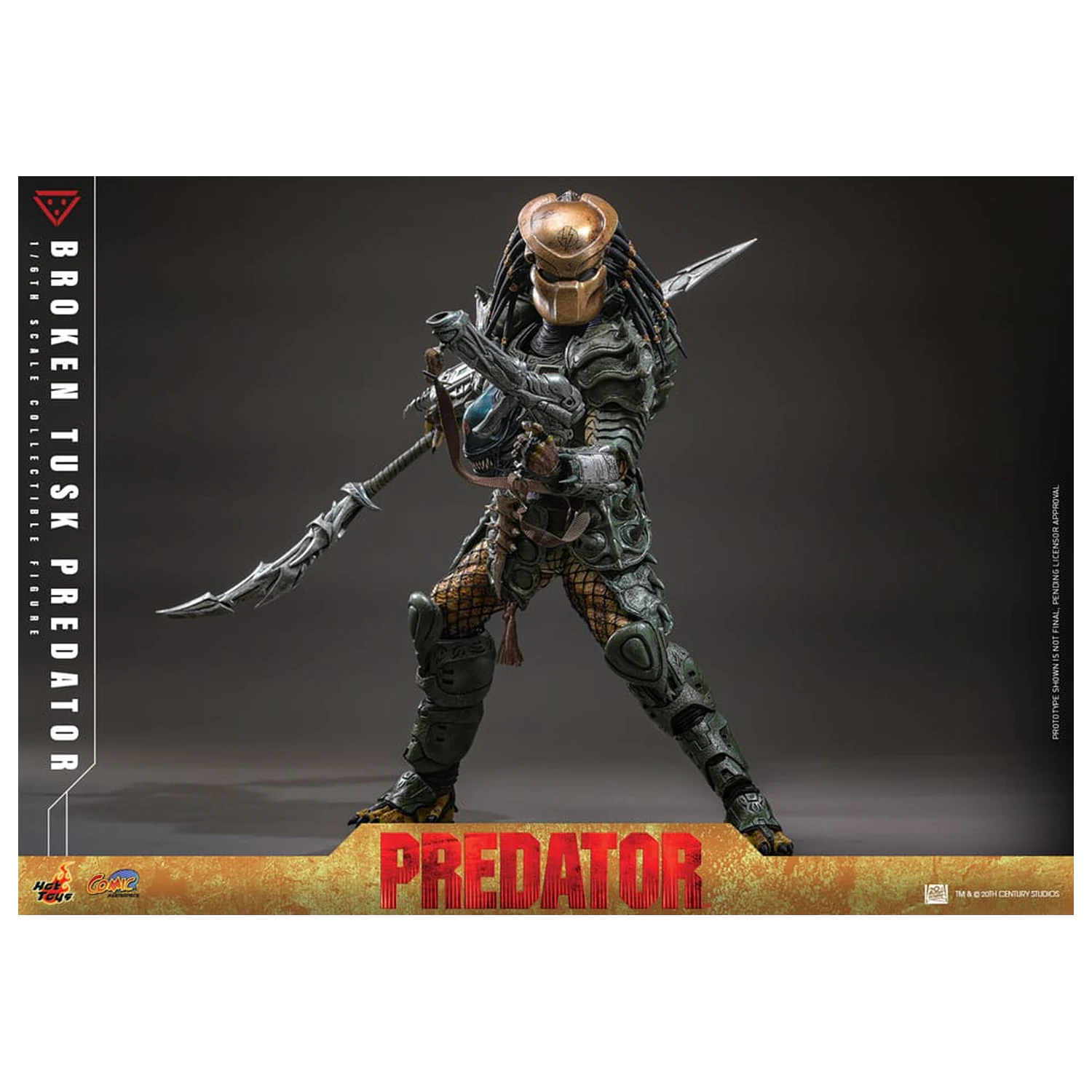 Alien vs. Predator Comic Masterpiece  1/6 Broken Tusk Predator akciófigura35 cm termékfotó