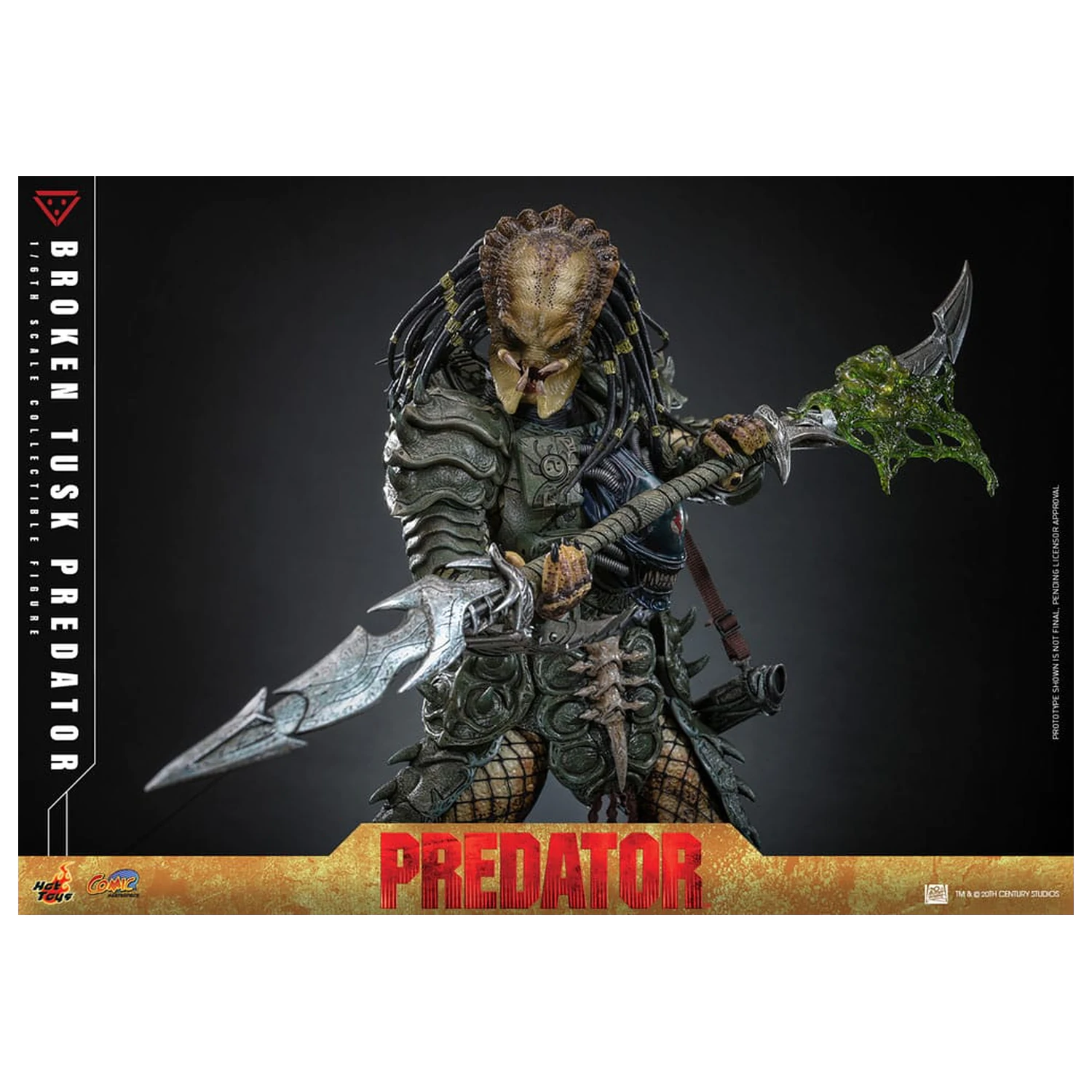 Alien vs. Predator Comic Masterpiece  1/6 Broken Tusk Predator akciófigura35 cm termékfotó