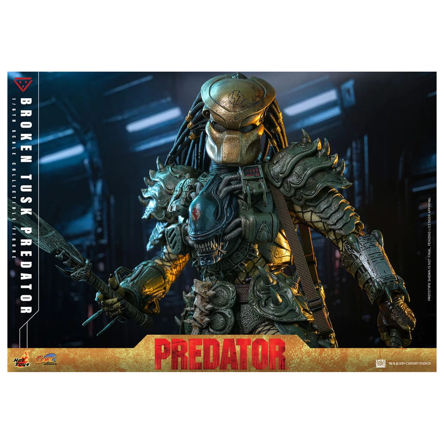 Alien vs. Predator Comic Masterpiece  1/6 Broken Tusk Predator akciófigura35 cm termékfotó