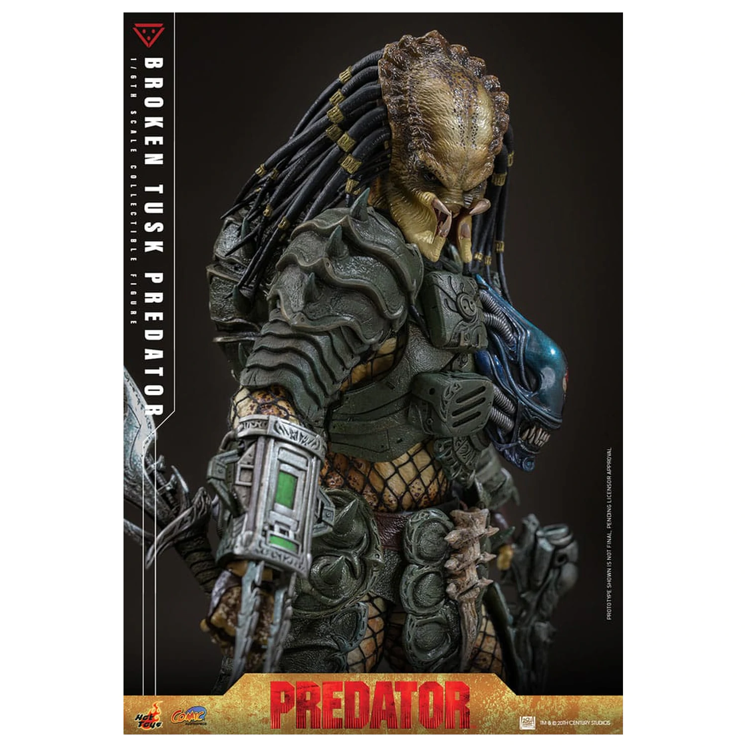 Alien vs. Predator Comic Masterpiece  1/6 Broken Tusk Predator akciófigura35 cm termékfotó