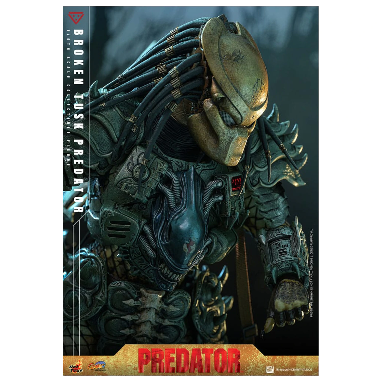 Alien vs. Predator Comic Masterpiece  1/6 Broken Tusk Predator akciófigura35 cm termékfotó