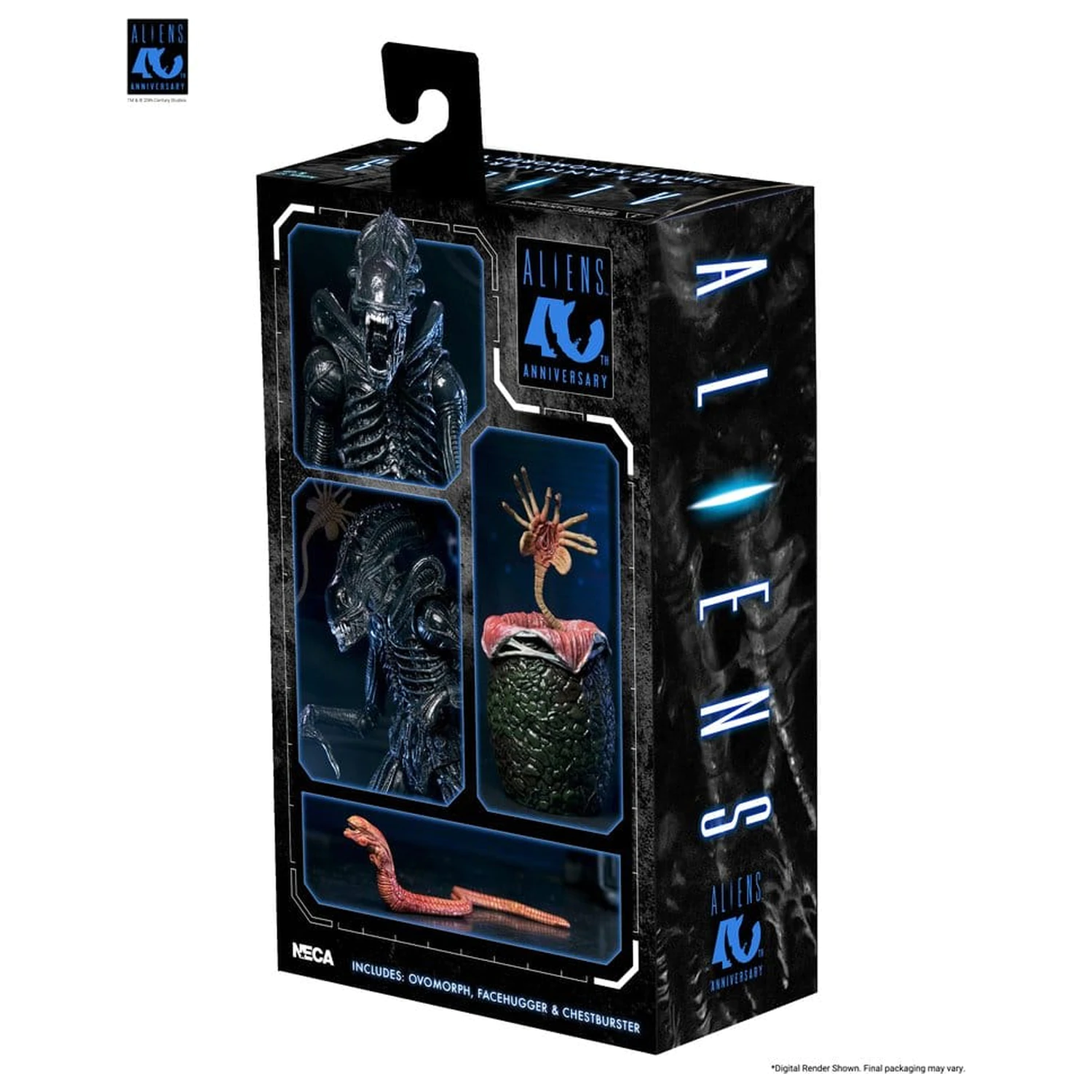 Aliens Ultimate Warrior (1986) Xenomorph Black (40th Anniversary) akciófigura 23 cm termékfotó